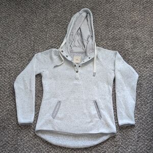 Thread & Supply Light Gray Hooded Sweatshirt